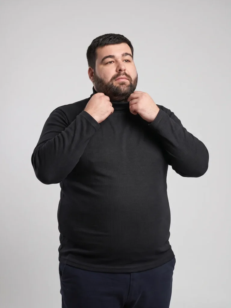 Чоловічий гольф батал чорний